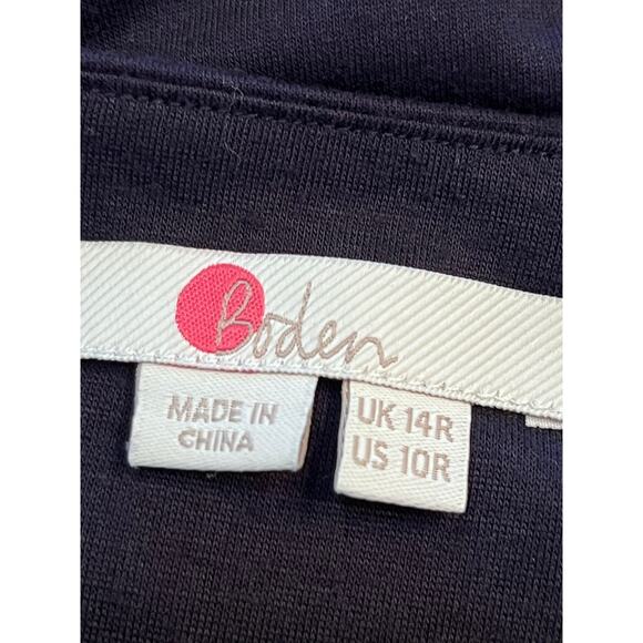 Boden Women's Size 10R Navy Long Sleeve Knit Mid-Calf Sunday Easter Dress - Picture 2 of 8